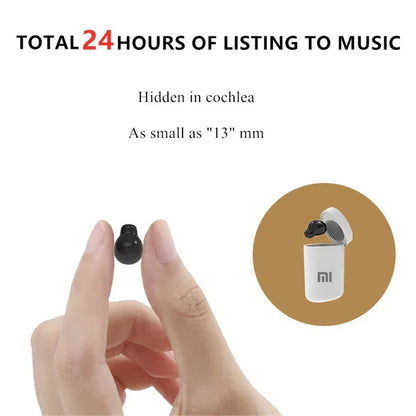 PCXiaomi Invisible Wireless Earphones Bluetooth 5.0 Headphones Single in-Ea