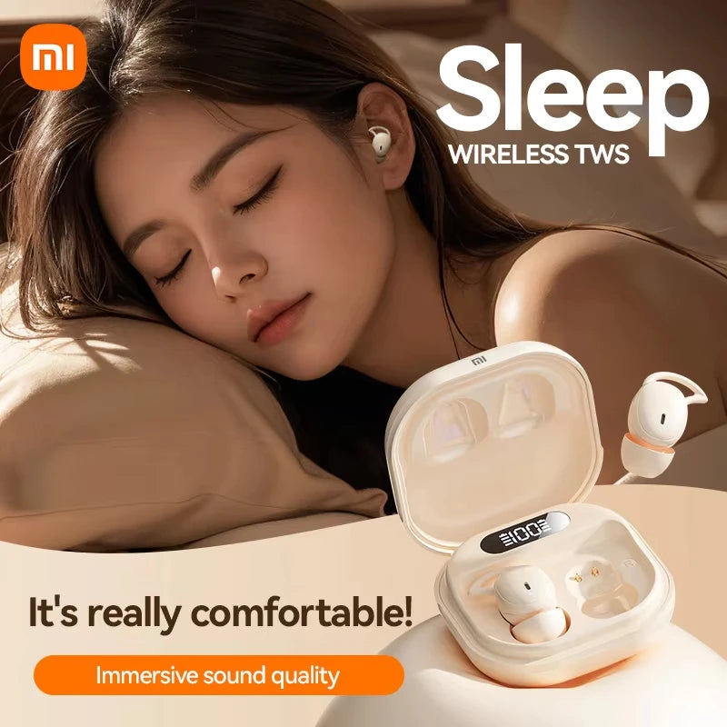 PCXiaomi M72 Invisible Wireless Sleep Earbuds TWS Bluetooth5.4 Comtable Noi