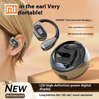 PCXiaomi M76 Bluetooth 5.4 Headphones Wireless Earbuds EarHook Hifi Stereo