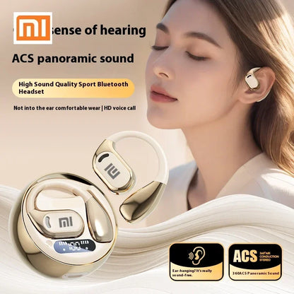 PCXiaomi M76 Bluetooth 5.4 Headphones Wireless Earbuds EarHook Hifi Stereo