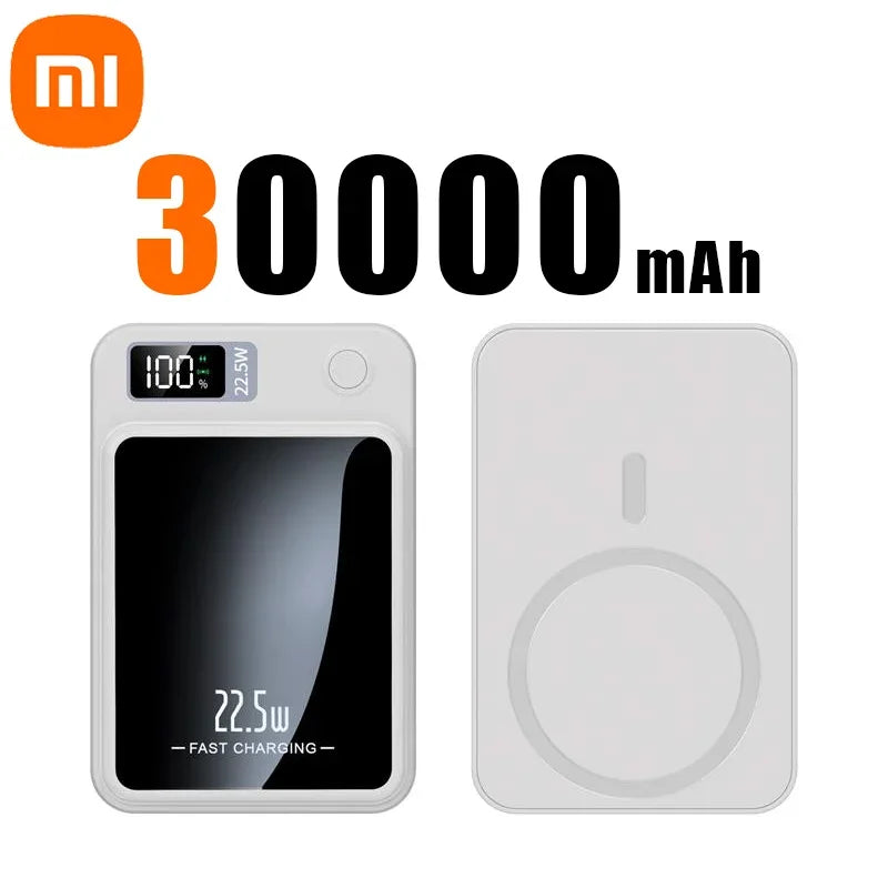 PC Xiaomi Mijia Magnetic Wireless 50000mah Power Bank Fast Charger For Magsafe Portable Auxiliary Battery Pack For Iphone Huawei