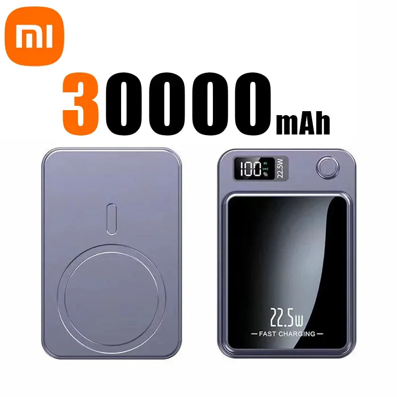 PC Xiaomi Mijia Magnetic Wireless 50000mah Power Bank Fast Charger For Magsafe Portable Auxiliary Battery Pack For Iphone Huawei