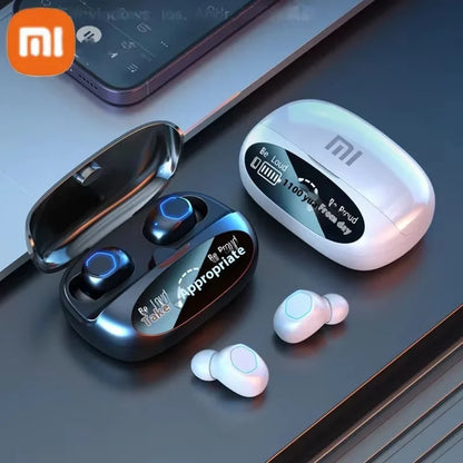 Écouteurs sans fil d'origine PCXiaomi M22 TWS stéréo avec affichage et réduction du bruit