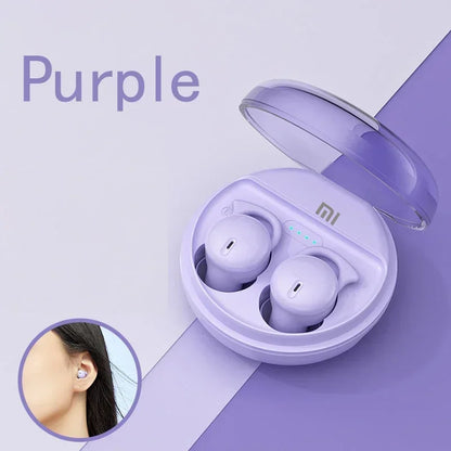 Écouteurs de sommeil PCXiaomi Q26 Bluetooth 5.3 Mini écouteurs invisibles antibruit