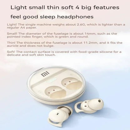 PCXiaomi Q26 Sleep Earphones Bluetooth 5.3 Mini Invisible Earbuds Noise Can