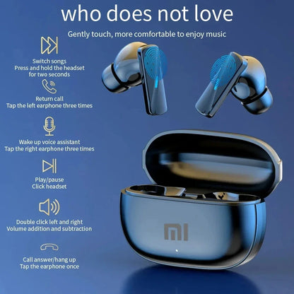 PCXiaomi TWS Wireless Bluetooth Headset Touch Control Mic Earbuds Wireless