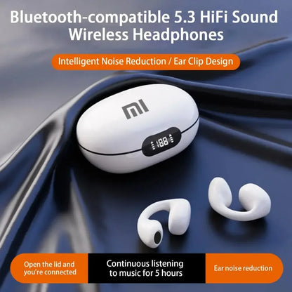 PCXiaomi Wireless Ear Clip Bluetooth Headset Bone Conduction Headphones Dig