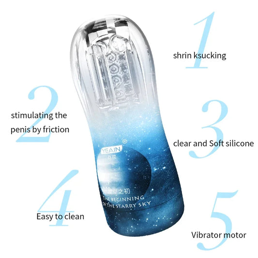 YEAIN Flesh Vibrating Light Massager Vagina Real  Sex Masturbation Adult Toys Male Masturbator Cup  Men Silicone Product