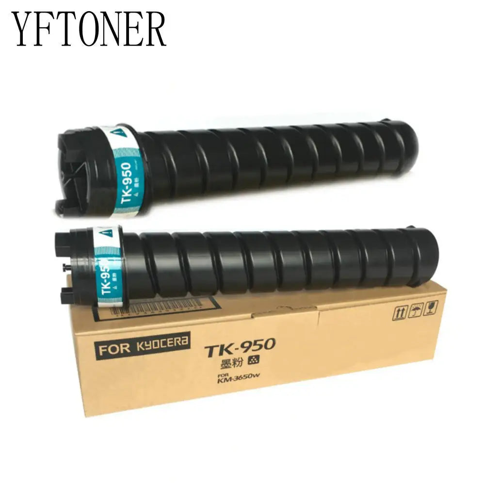 New YFTONER 2PCS TK950 Black Toner Cartridge for Kyocera TK-950 KM-3650W Pr