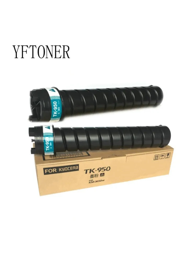 New YFTONER 2PCS TK950 Black Toner Cartridge for Kyocera TK-950 KM-3650W Pr