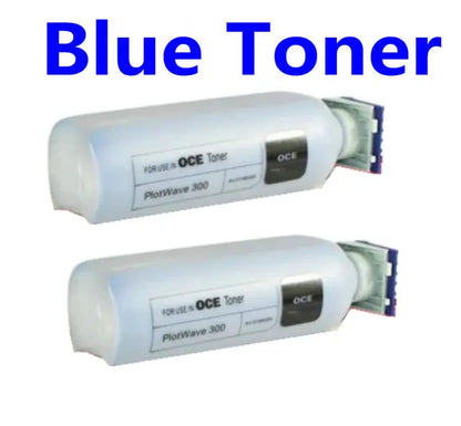 New YFTONER Blue / Black toner for OCE PlotWave 340 360 300 350 2 Bottles