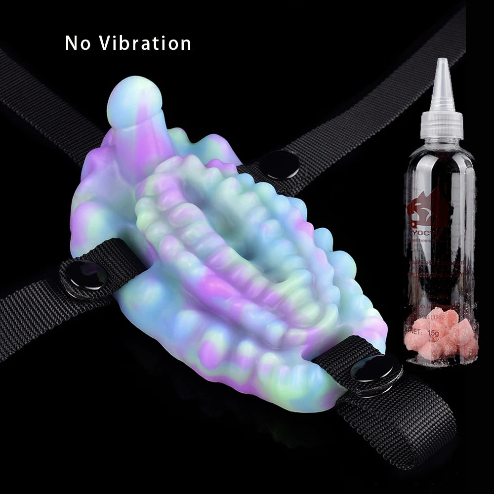 YOCY Silicone Wearable Sex Grinder Fantasy Vibrating Masturbator Grinding & Humping Sex Toys  Women Clitoris Stimulation