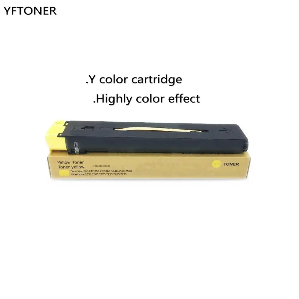 Nouvelle cartouche de toner jaune pour Xerox DC240 DC242 DC250 DC252 DC260 7655 766