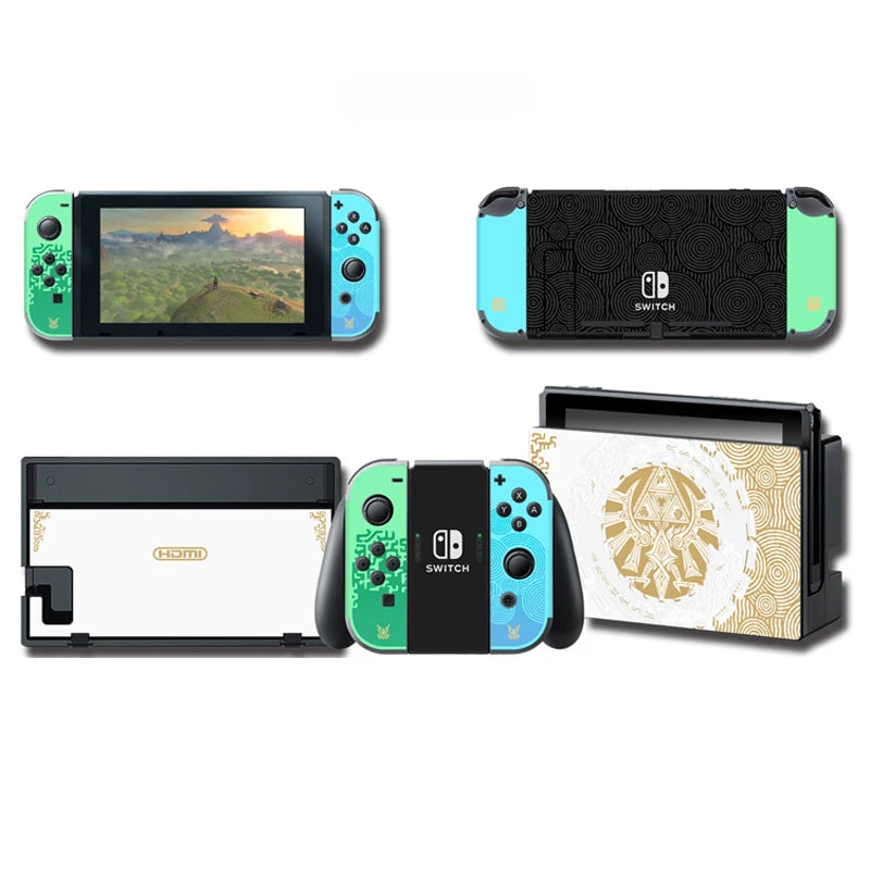 Zelda Tears of The Kingdom Limited Console Skin Sticker  Nintendo Switch OLED NS Joy-con Controller Dock Switch Accessories