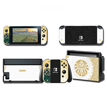 Zelda Tears of The Kingdom Limited Console Skin Sticker  Nintendo Switch OLED NS Joy-con Controller Dock Switch Accessories