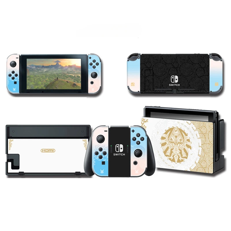 Zelda Tears of The Kingdom Limited Console Skin Sticker  Nintendo Switch OLED NS Joy-con Controller Dock Switch Accessories