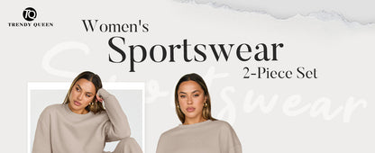 Sweatsuits Women 2 Piece Outfits Two Piece Crewneck Sweatshirts Sets Lounge Fall Sweatpants 2025 Tracksuits