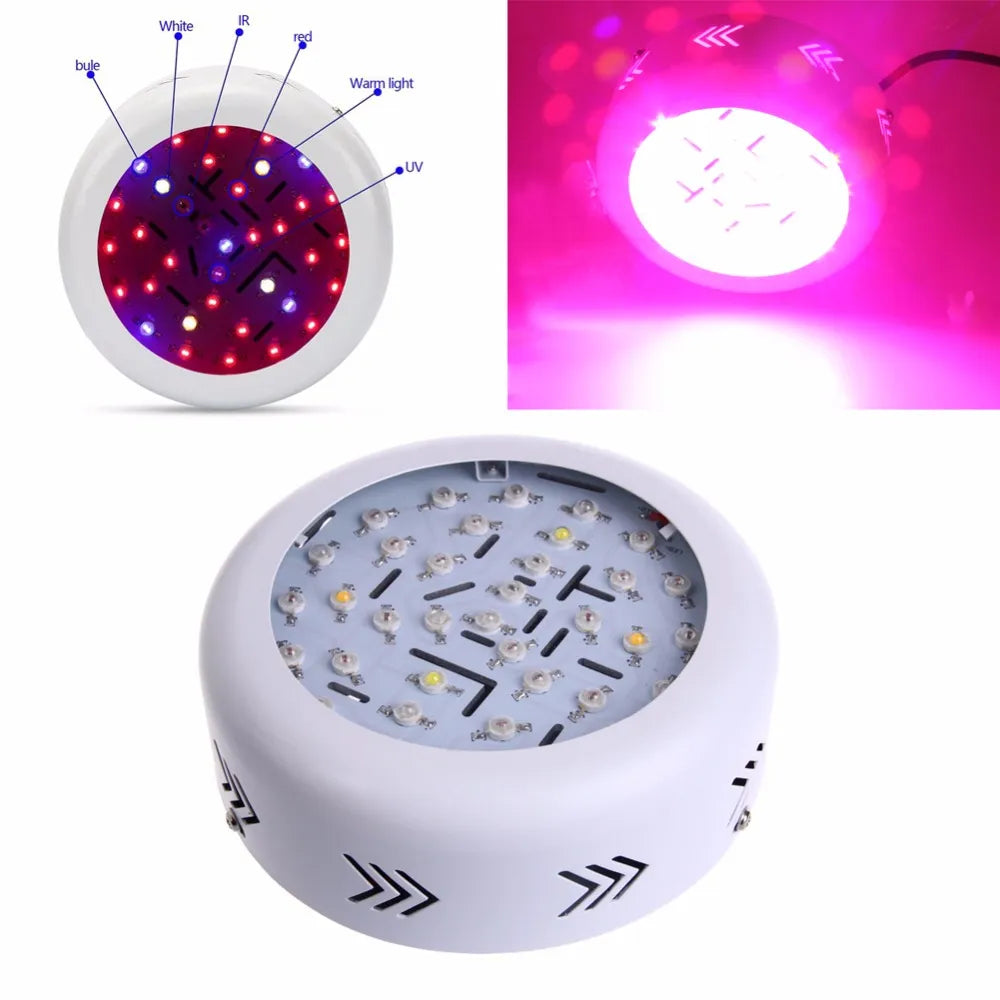 New360W Full Spectrum UFO LED Grow Light AC 85-265V 36 LED Double Chips Pla