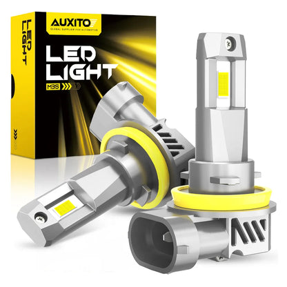 New2Pcs AUXITO M3S H8 H11 LED Headlight Bulb Canbus Super Bright with 16-CS