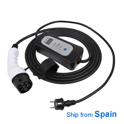 Newevse chademo chargeur de voiture électrique Type 2 Type 1 prise murale ue Schuko 5