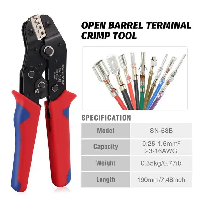 New Crimping Tools SN58B Pliers Interchangeable Jaw For XH254DuPont25428486