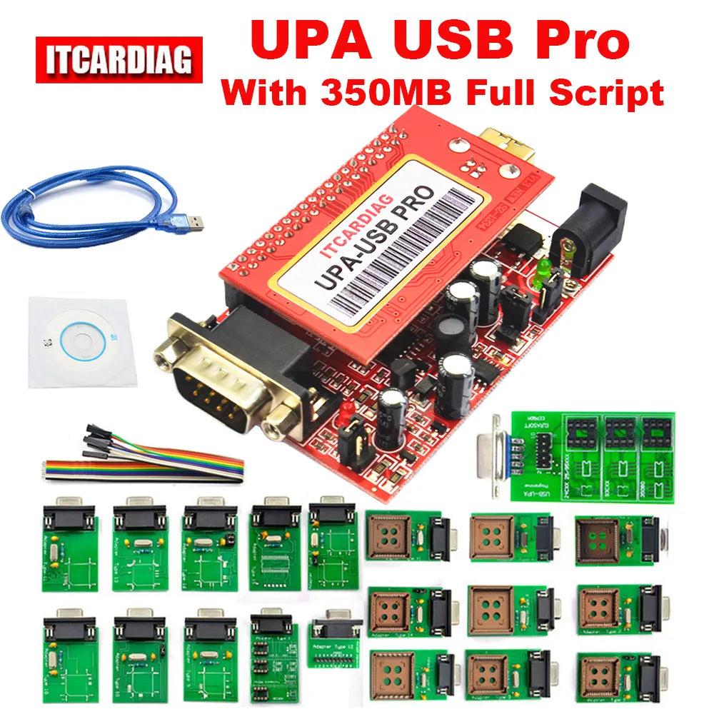 Upa Usb Programmer UPA USB PRO V1.3 SN:050D5A5B ECU Chip Tunning with 350MB