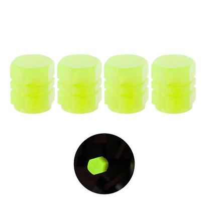 New New Luminous Tire Valve Cap Car Motorcycle Bike Wheel Hub Glowing Valve