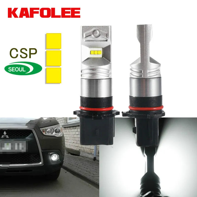 NewGzkafolee 2Pcs P13W Led PSX26W Car Fog Lamp 16W Auto 3600LM 6500K 12V 24