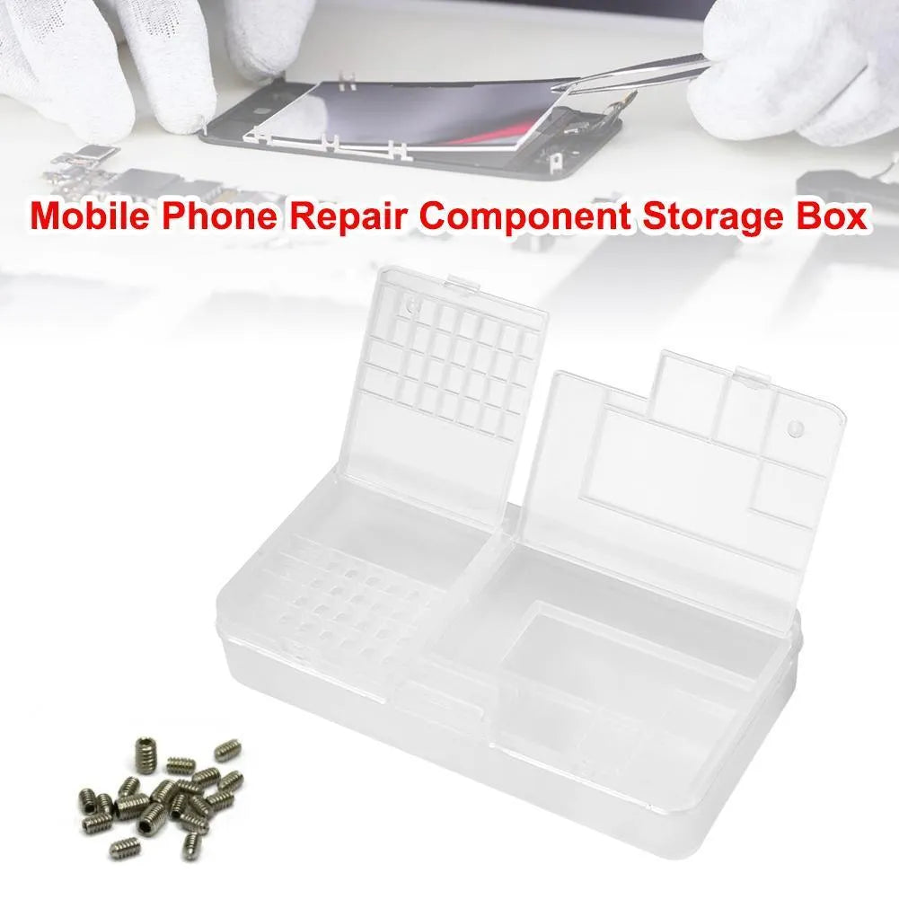 Newwholesale Double-Layer Cell Phone Component Storage Box Portable IC Chip