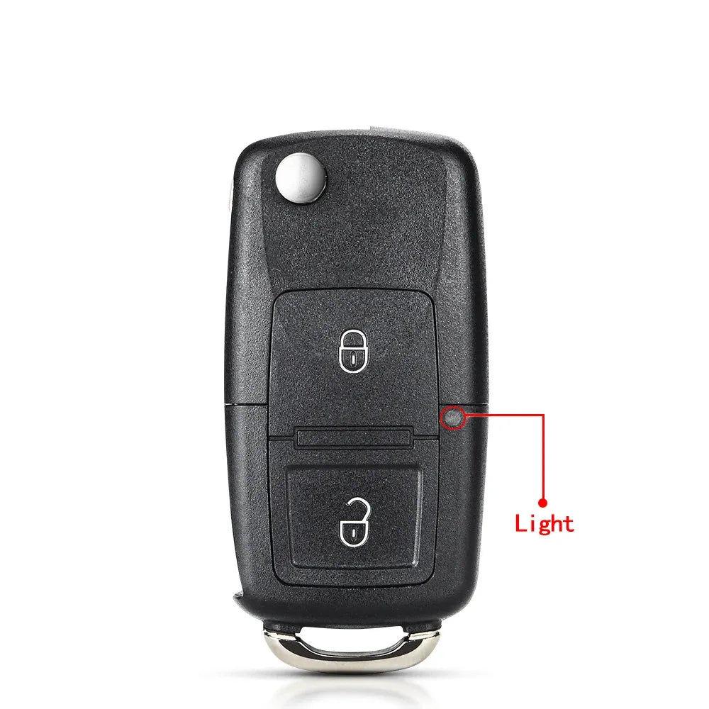 KEYYOU Flip Remote Car Key For VW Bora Golf Polo Passat Touran Seat Skoda 4