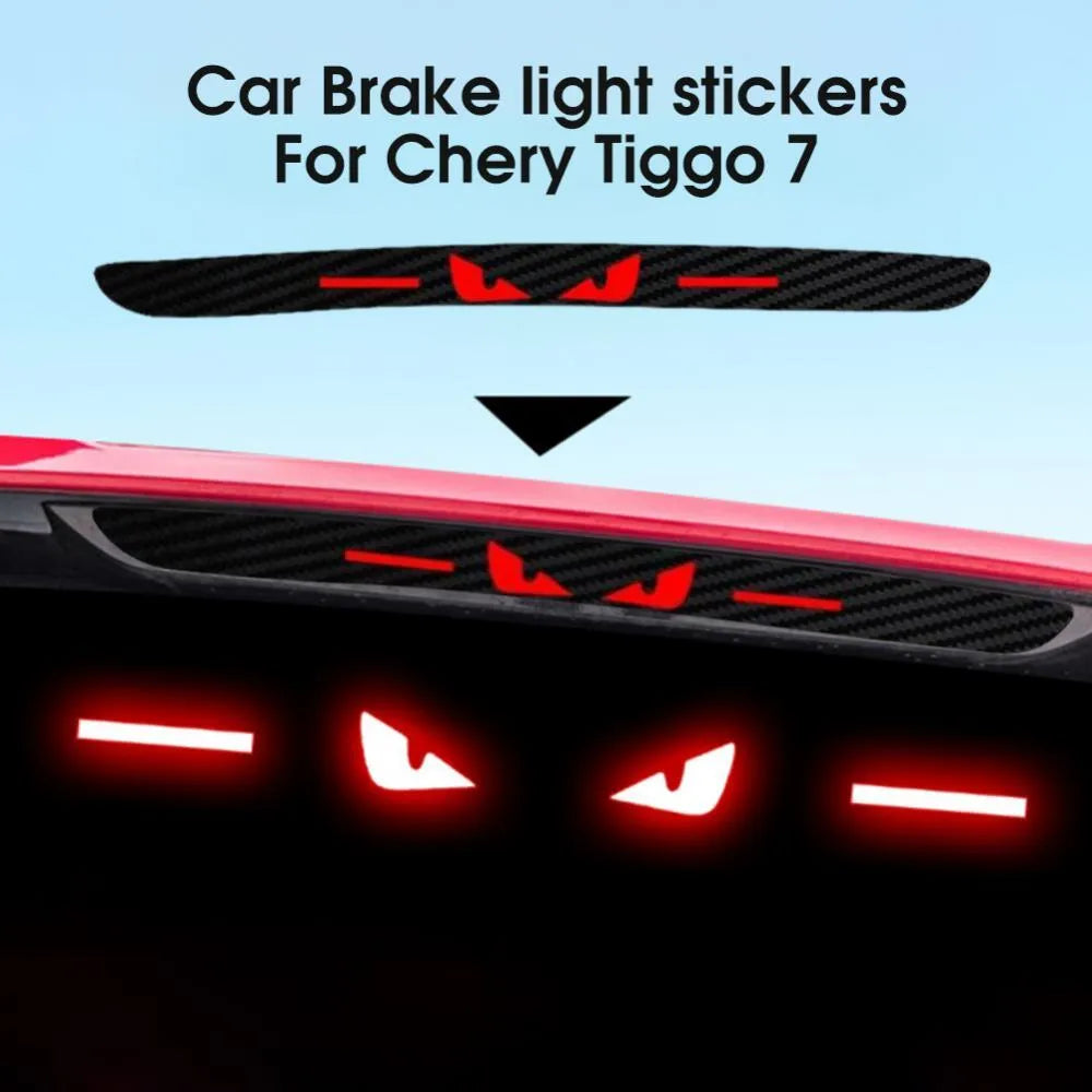 New Taillight Brake Lights Lamp Protector Carbon Fiber Covers Sticker Hawke