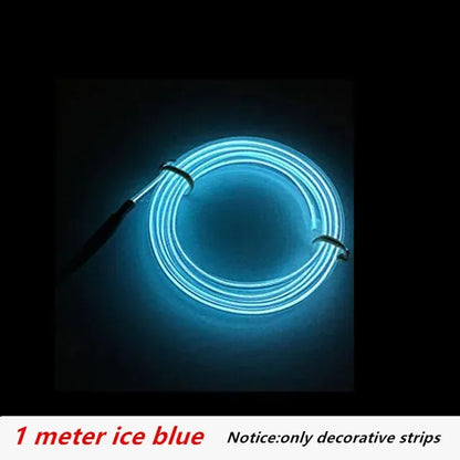 New New 1 3 5M Interior Decorative Strips Atmosphere Cold Light Dashboard C