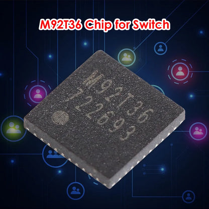 NewBlack M92T36 Charge Power Control IC Chip Replacementfor Nintendo Switch