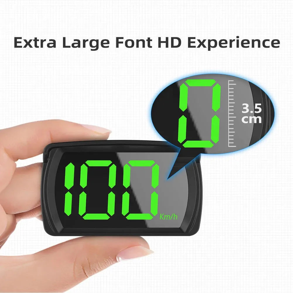 5-1 Stuks Hud Head-Up Display Dual Chips Gps Auto Snelheidsmeter Hd Lcd-Dis