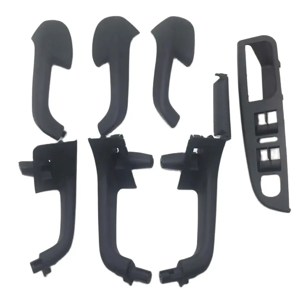 New 8Pcs Black Color Interior Door Handle Grab Cover Set For VW Golf 5 GTi