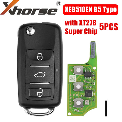 Xhorse XEB510EN For Volkswagen B5 Type Super Remote with XT27B Super Chip 5