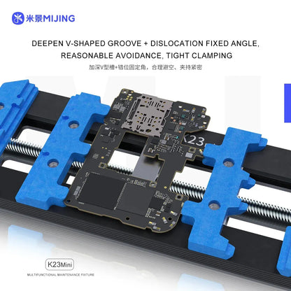 NewMijing New K23 Mini Universal PCB Holder Double Shaft Soldering Fixture