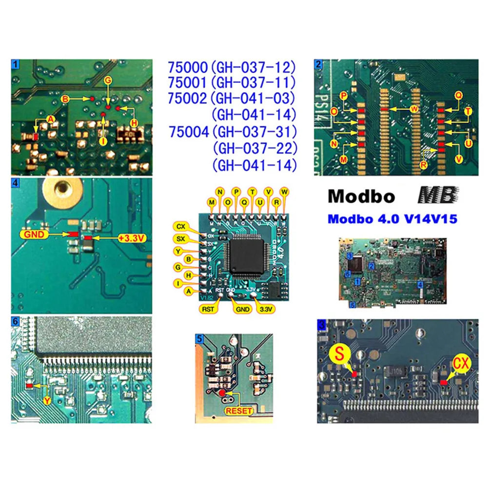 New 1/2Pcs MODBO-5.0 IC Chip for Sony PlayStation2 PS2 Controller Game Cons