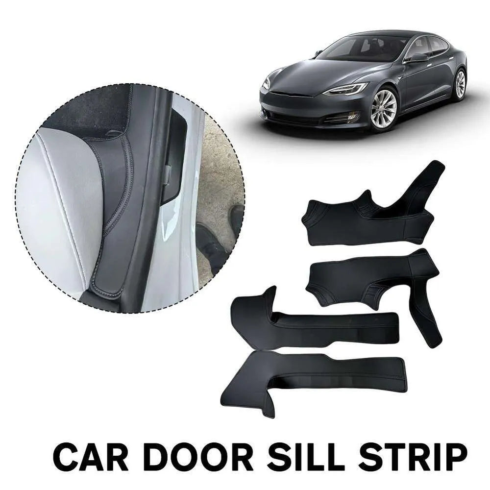 New New for Tesla Model 3+ Front Rear Door Sill Pad Door Welcome Pedal Thre