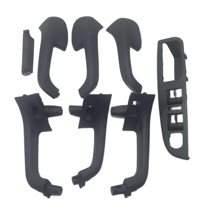 New 8Pcs Black Color Interior Door Handle Grab Cover Set For VW Golf 5 GTi