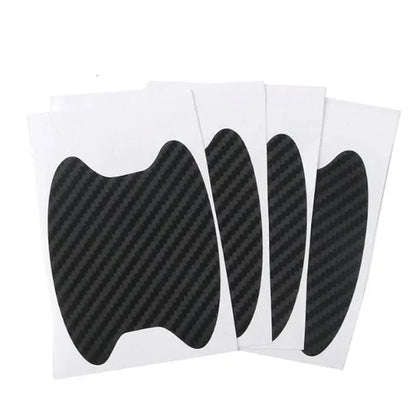 New 1Set 3D Car Doors Sticker Carbon Fiber Scratches Resistant Cover Auto H