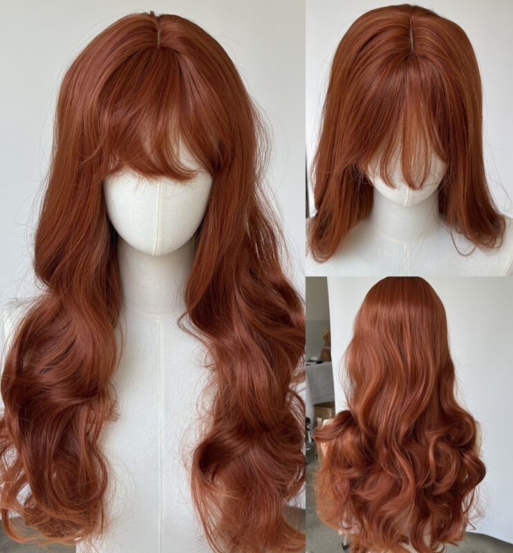 Halloween Dress Up Wig Bleach Blonde Long Straight Heat Resistant Hair Soft