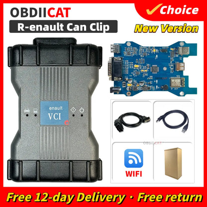 New V229 For Renault Clip Full Chip WIF Obd2 R-en-ault Car Diagnostic Progr