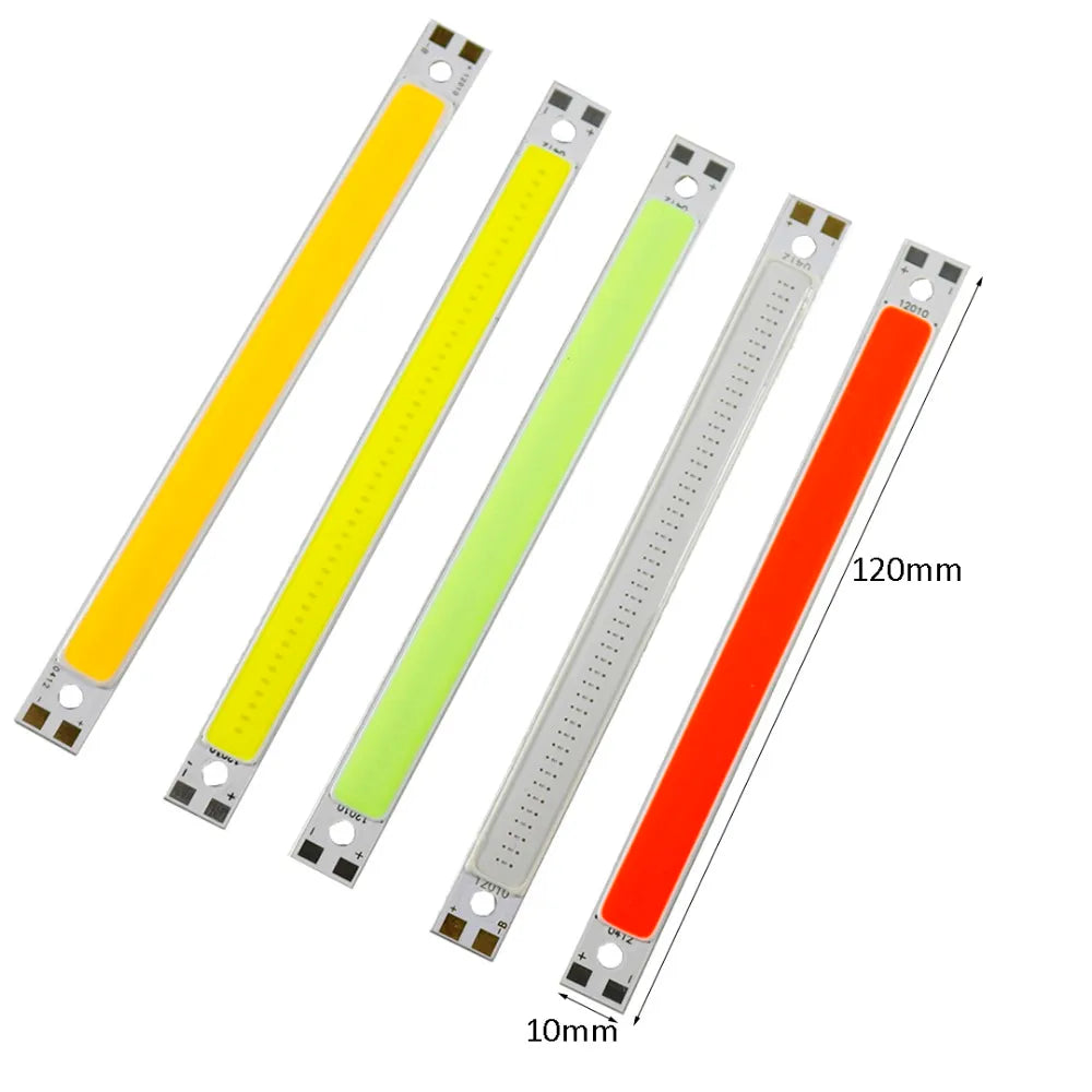 New10Pcs LED COB Light Strip Panel Lamp Chips DC 12V 10W CarVehicle Floodli