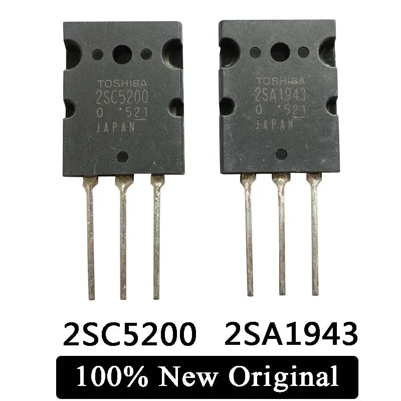 New wholesale 10PCS 2SA1943 TO-3P 2SC5200 TO-3PL 3pair (5PCS SC5200 SA1943)