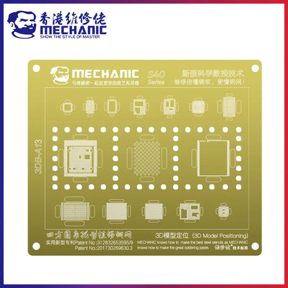 New Mechanic S40 Series Gold 3D Groove Planting Tin Mesh BGA Reballing Sten