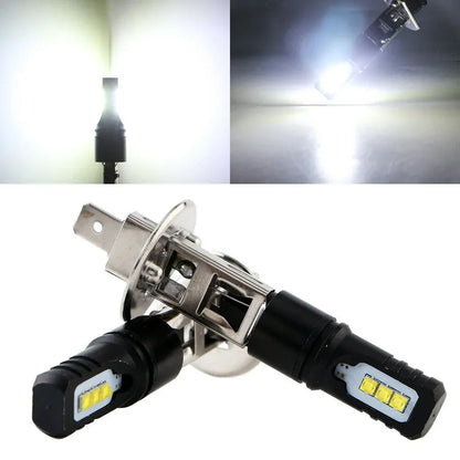 New2x H1 160W 6000K 6000LM Super Bright White DRL LED Headlight Bulb Kit Hi