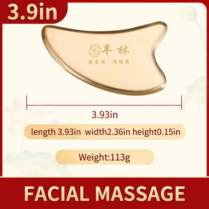 PC face massage tool gua sha facial beauty tool  eye instrument brass scrap