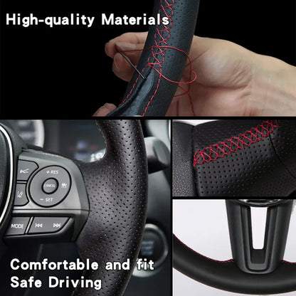 New Custom Car Steering Wheel Braid Cover 100% Fit For Mercedes Benz C-Clas