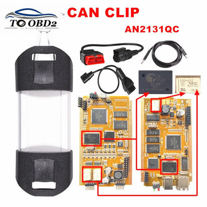 Golden Full Chip AN2131QC For Renault CAN CLIP Newest V220 Reprog V191 Car